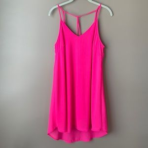 Lush neon pink dress sz med